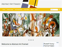 Tablet Screenshot of abstract-art-framed.com